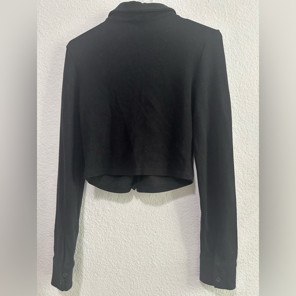 OAK + FORT Black Cardigan size M - Picture 4 of 7